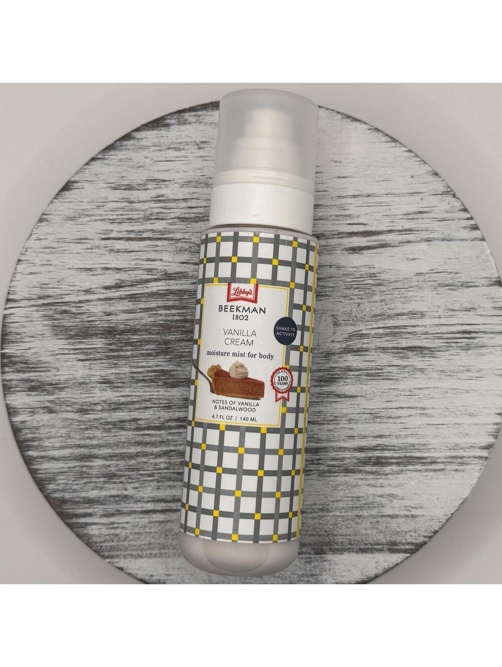 Beekman 1802 x Libby's VANILLA CREAM Moisture Mist for Body 4.7oz/140ml NEW